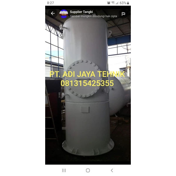 Pressure tank air receiver tank water pressure tank