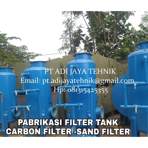 Sand filter - carbon filter tank