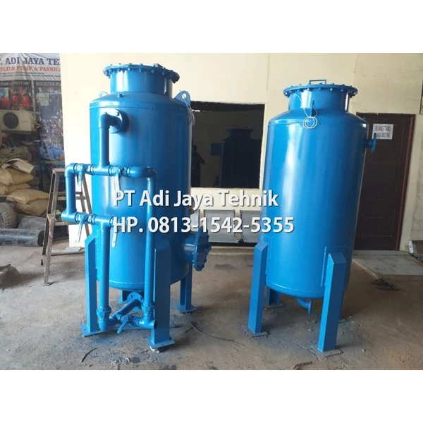 Sand Carbon filter tank 20m3/jam 1000 Liter Berkualitas 