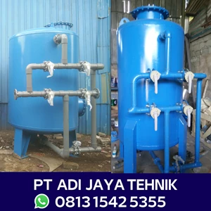 Filter Tank Menggunakan Media Filter Pasir Silika, Karbon Aktif, dan Mangaan